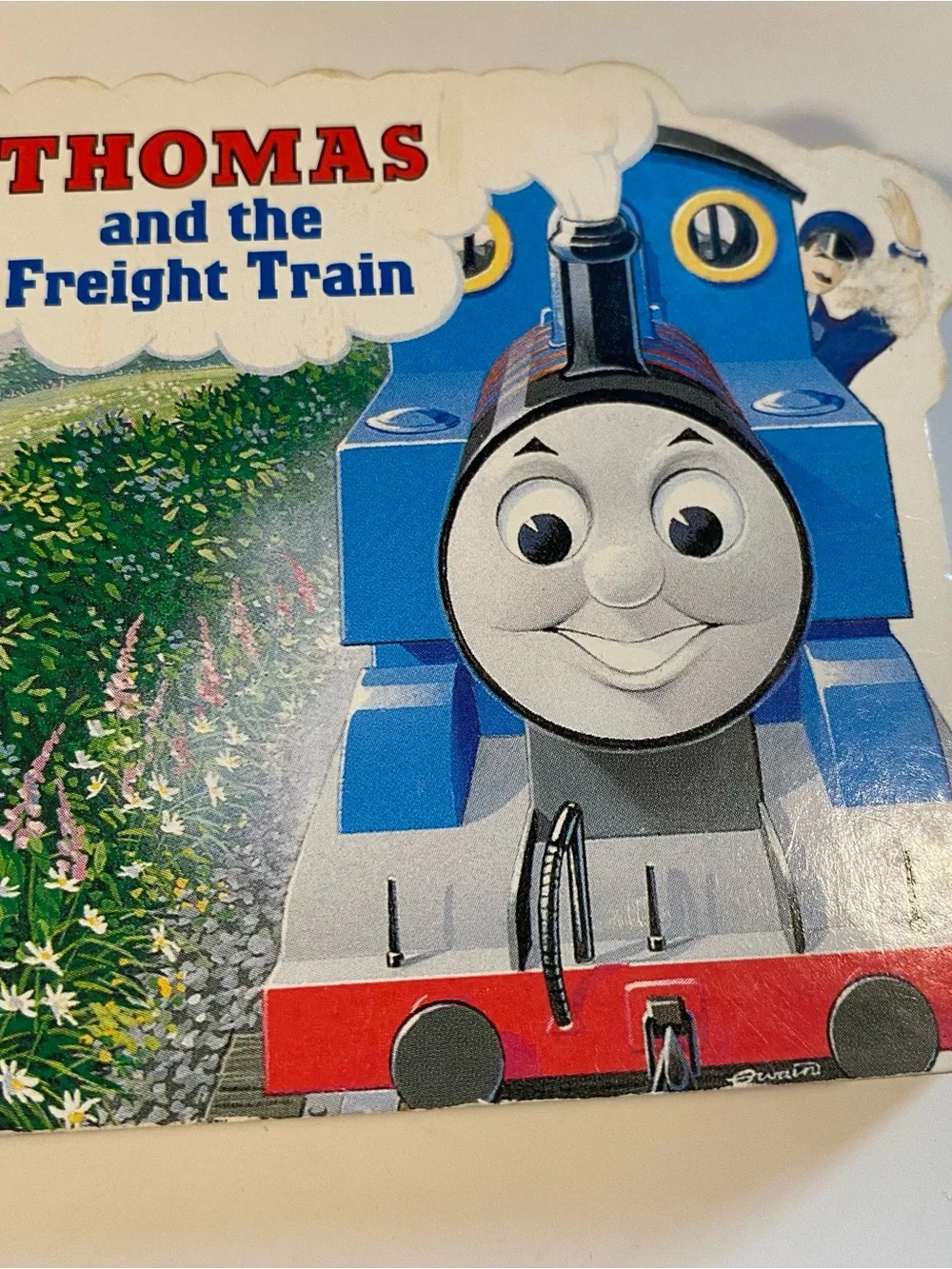 Trackmaster Thomas the Tank Engine with Red Car and Board Book Bundle